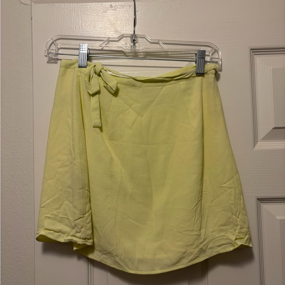 Sunday Best Light Yellow Mini Skirt